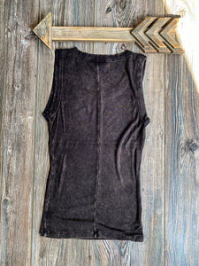 Everyday Ribbed Tank {Ash Black}