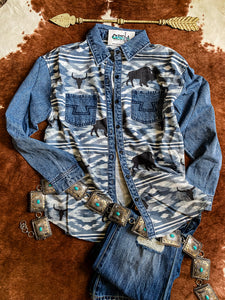 Buffalo Desert Denim Button Up