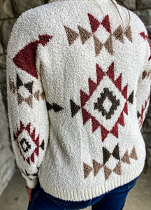 The Chandler Aztec Sweater {Cream}