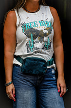 Free Bird Distressed Tank {White}