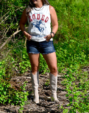 Vintage Wild West Rodeo Tank {Bone}