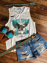 Free Bird Distressed Tank {White}