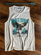 Free Bird Distressed Tank {White}