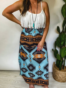 Cemi Aztec Maxi Skirt