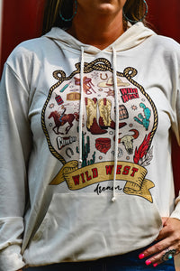 Wild West Hoodie {Cream}