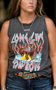 Long Live Cowboys Tank {Black}