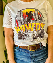 Howdy White Western Tee