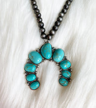 Royston Turquoise Squash Blossom Necklace