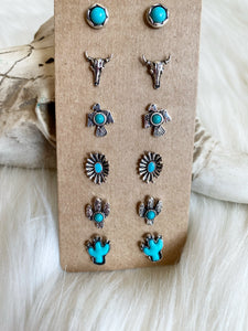 Dainty Tucson 6 Pair Earring Set