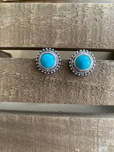 Round Rock Stud Earrings