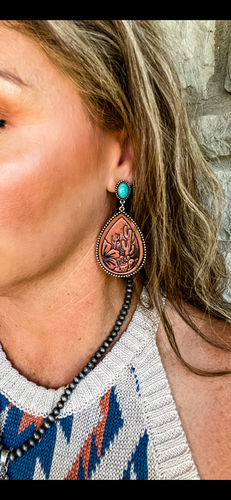 Barstow Leather Earrings