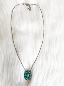 Dainty Salado Necklace {Turquoise}