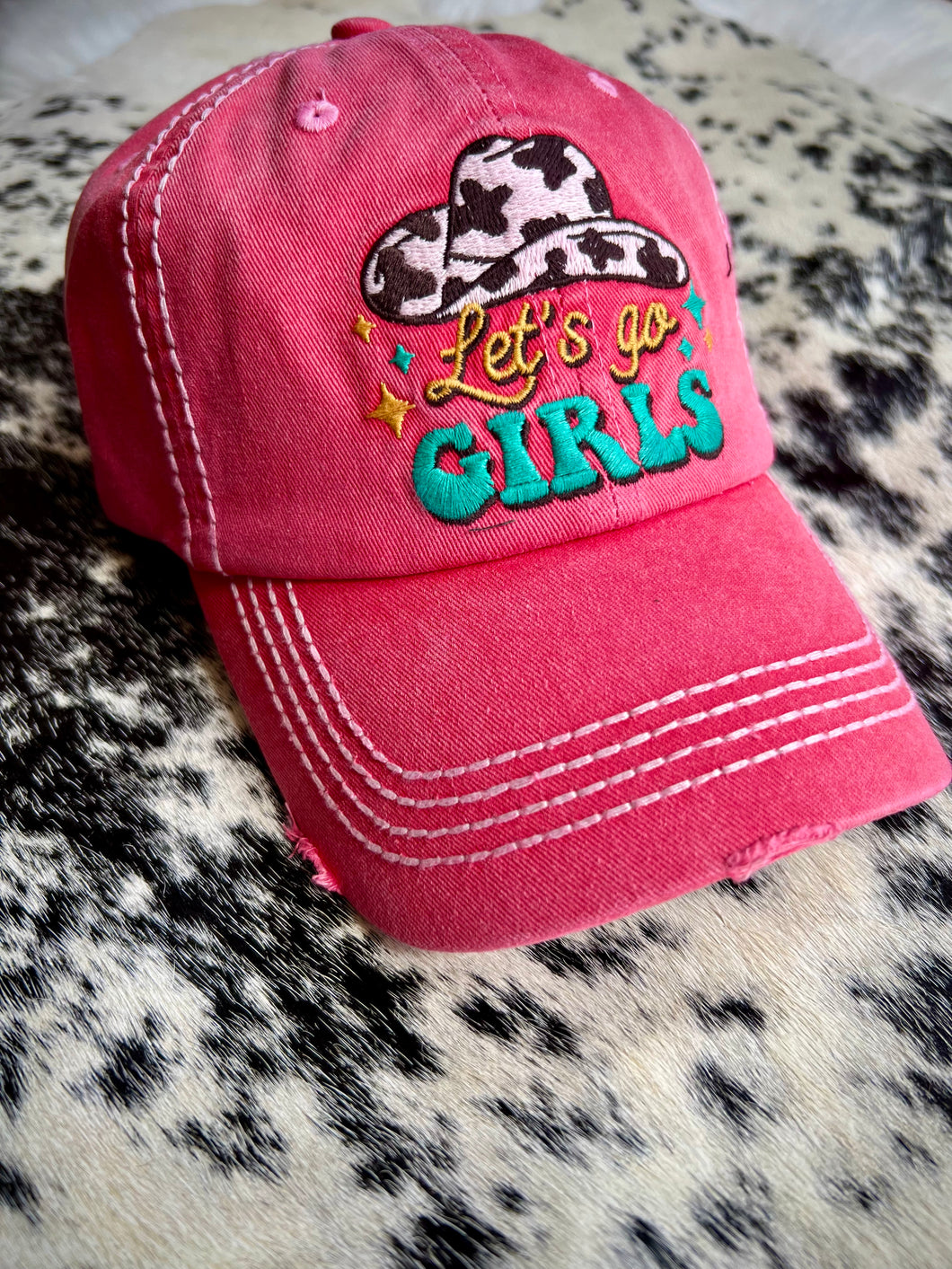 Let’s Go Girls Hat {Coral}