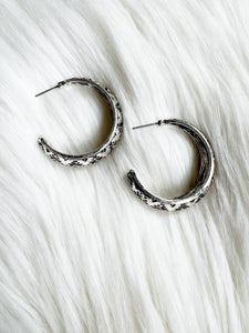 Aztec Hoop Earrings