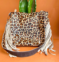 Leopard Fringe Bag