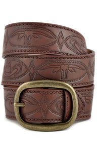 Longhorn Rodeo Brown Belt