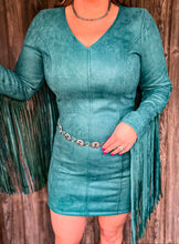 Kerosene Turquoise Fringe Dress