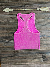 Ribbed Crop Tank {Hot Pink}