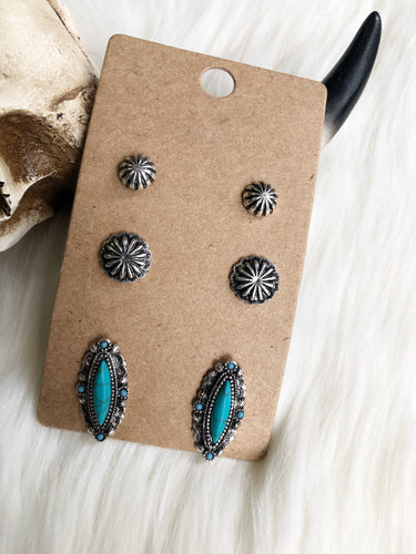 Tahoka Earring Trio