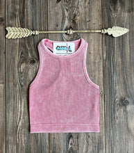 Ribbed Crop Tank {Rose}