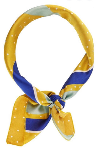 Mustard and Navy Wild Rag