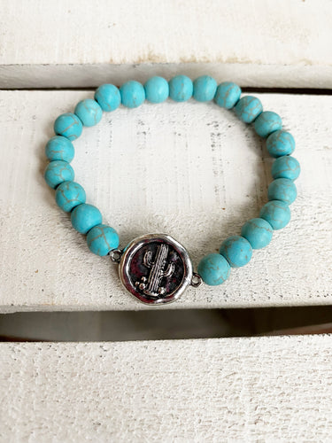 Turquoise Cactus Bracelet