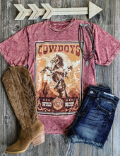 Mineral Wash Cowboys Tee {Wine}