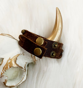 Leather Stud Bracelet