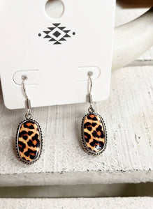 Leopard Print Earrings