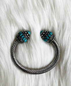 Calla Turquoise Cable Cuff Bracelet