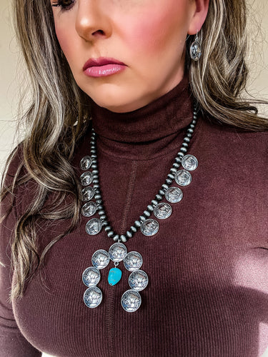 Buffalo Coin Necklace Set