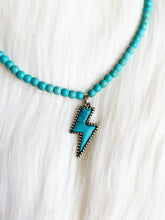 Turquoise Lightning Bolt Necklace