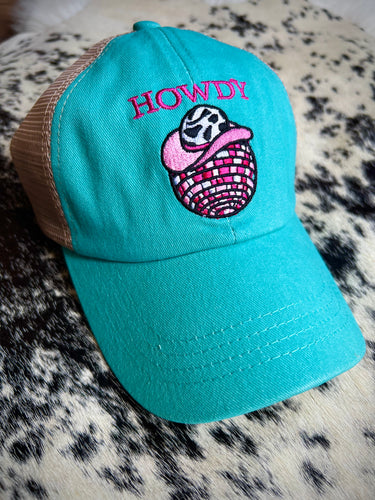 Howdy Disco Cowgirl Hat {Turquoise}