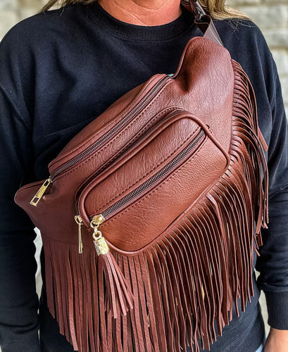 Coffee Fringe Bum Bag