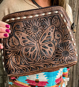 Butterfly Tooled Purse