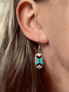 Dainty Colorado Aztec Earrings