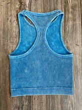 Ribbed Crop Tank {Denim}