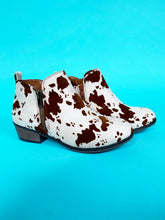 Brown Cow Print Booties