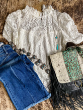 White Lace Sweetheart Top