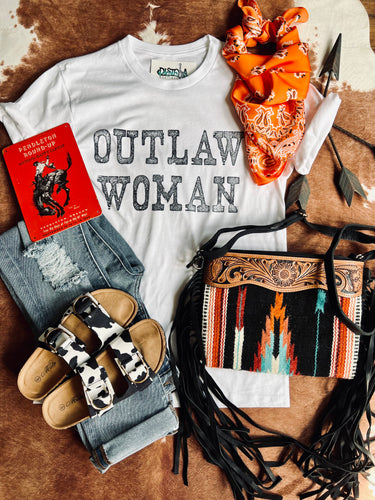 Outlaw Women White Tee