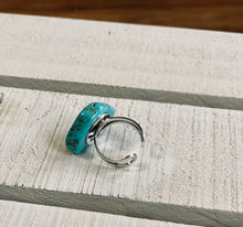 Turquoise Slab Stone Ring