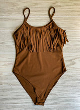 The Shiner Fringe Bodysuit {Brown}