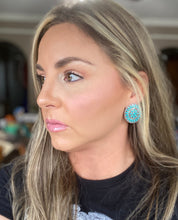 Crazy Cowgirl Turquoise Earrings