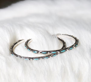 Tupelo Western Hoop Earrings