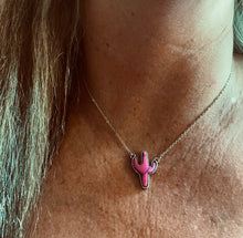 Pink Cactus Necklace