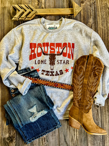 Houston Sweatshirt {Grey}