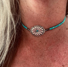 Tarleton Turquoise Concho Necklace