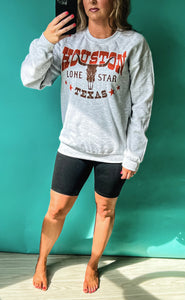 Houston Sweatshirt {Grey}