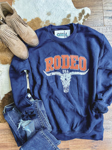 Navy Rodeo Sweatshirt