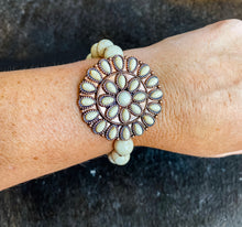 White Concho Bracelet